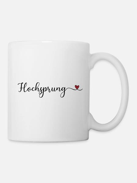 Hochsprung - Tasse - Weiß