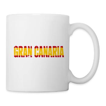 Gran Canaria Insel Flagge Spanien - Tasse - Weiß - Rechts