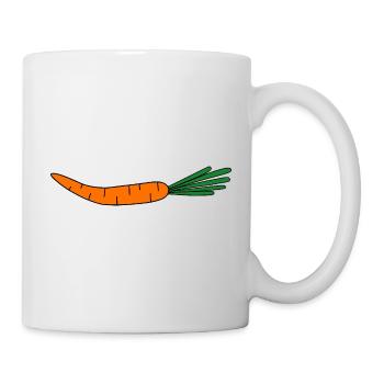 Bright Carrot Silhouette - Mug - white - Right