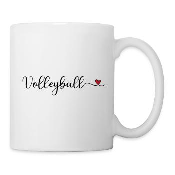 Volleyball - Tasse - Weiß - Rechts