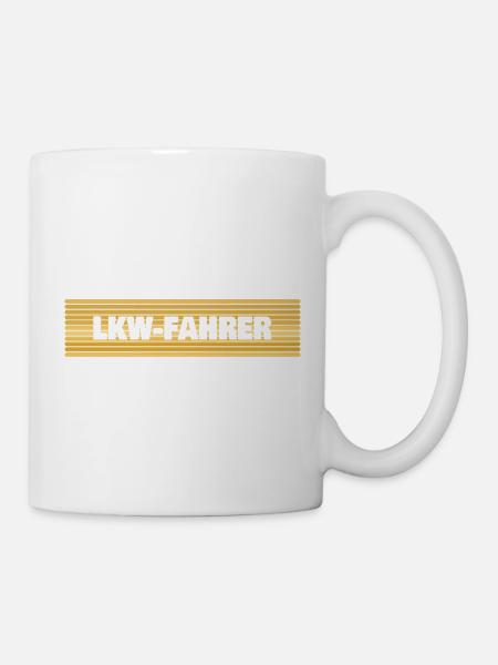 Berufung Lkw-Fahrer - Tasse - Weiß