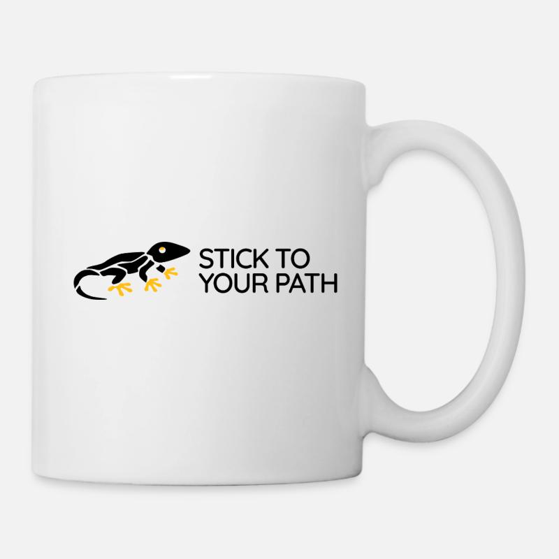 Gecko - Reste sur ta voie - Mug blanc - blanc