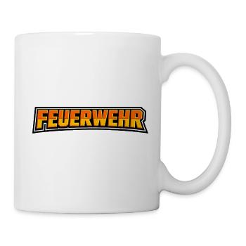 Fire Brigade Flames Logo - Mug - white - Right