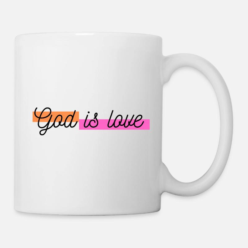 Dieu est amour - Mug blanc - blanc