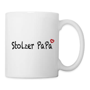 Stolzer Papa Geschenk - Tasse - Weiß - Rechts
