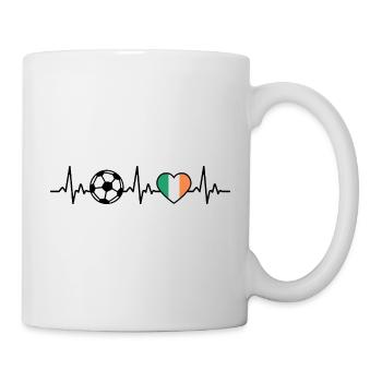 Ireland Football Heartbeat Ireland - Mug blanc - blanc - Droite
