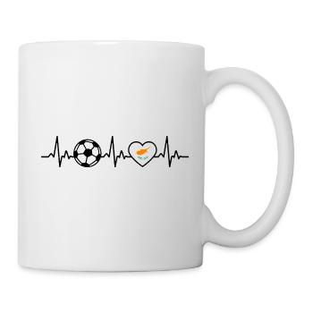 Cyprus Football Heartbeat Cyprus - Mug - white - Right