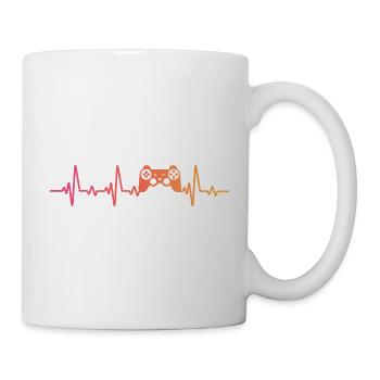 Konsolencontroller Sunset Heartbeat Gamer - Tasse - Weiß - Rechts