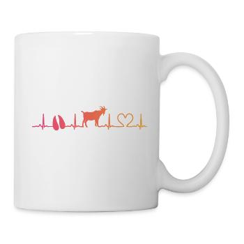 Sunset Ziegenziegenziegenziegenzucht - Tasse - Weiß - Rechts