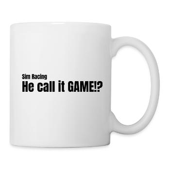 He call it GAME!? - Tasse - Weiß - Rechts