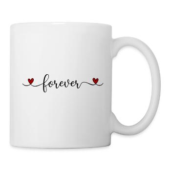 Ewiges Herz - Tasse - Weiß - Rechts