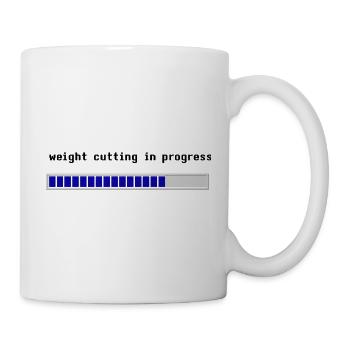 weight cutting in process - Tasse - Weiß - Rechts