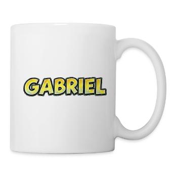Gabriel – Handgezeichnete Typografie - Tasse - Weiß - Rechts
