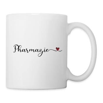 Pharmazie Design mit Herz - Tasse - Weiß - Rechts