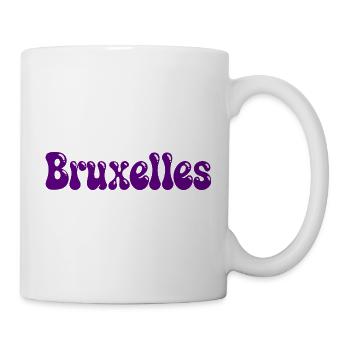 Brüsseler Purple Bubble Tippfehler - Tasse - Weiß - Rechts