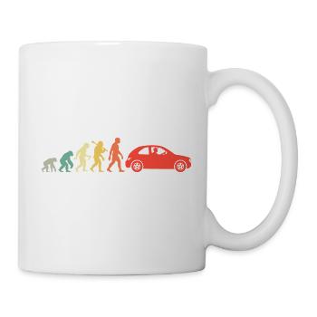 Auto Evolution Kleinwagen Führerschein Bestanden - Tasse - Weiß - Rechts