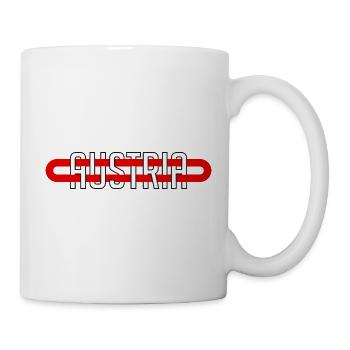 Austria Österreich Minimalistisch Heimat - Tasse - Weiß - Rechts
