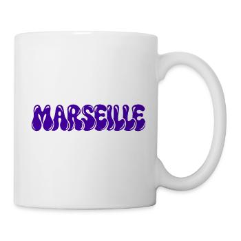 Marseille Lila Blasen - Tasse - Weiß - Rechts