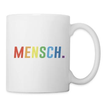  Mensch LGBT Regenbogen - Tasse - Weiß - Rechts