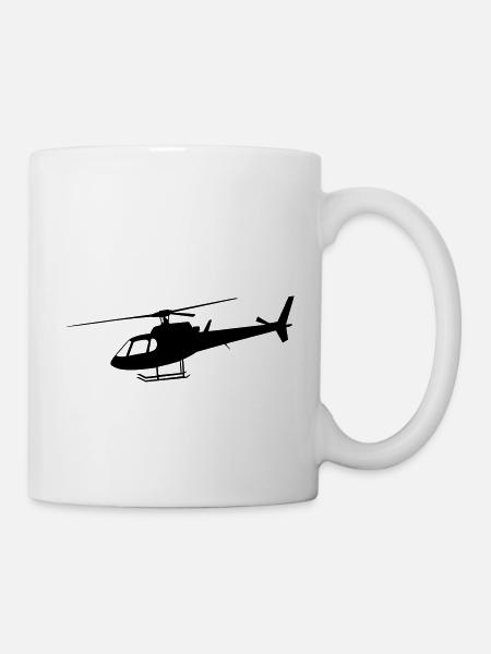 Helikopter - Tasse - Weiß