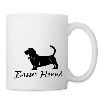 bassethound001 - Mug blanc - blanc - Droite