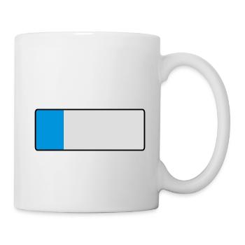 _blank_kurz - Tasse - Weiß - Rechts
