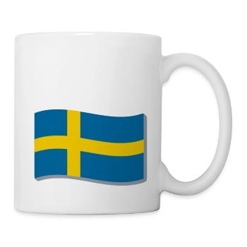 Swedish Flag 3D Flag of Sweden. Sweden - Mug - white - Right