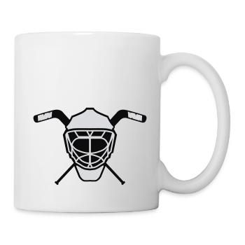 Hockey mask 3 neutral two-tone - Mug - white - Right