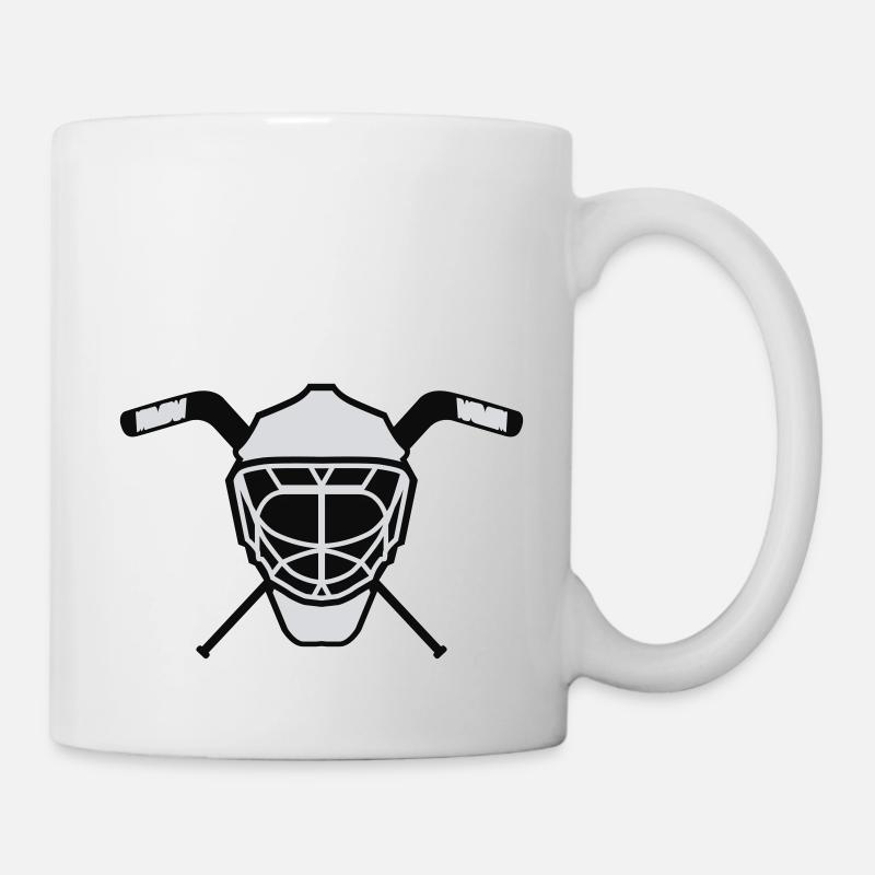 Hockey mask 3 neutral two-tone - Mug - white