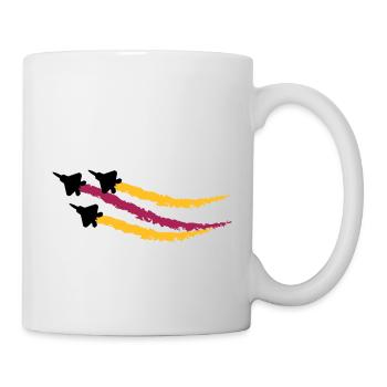 Flugzeug F22 - Mug - white - Right