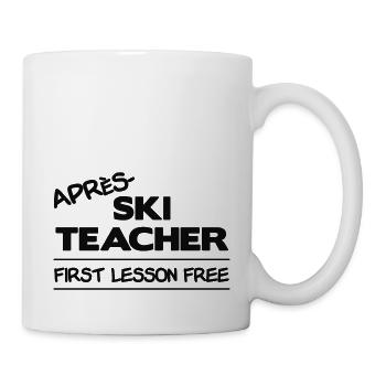 Apres ski teacher - Tasse - Weiß - Rechts