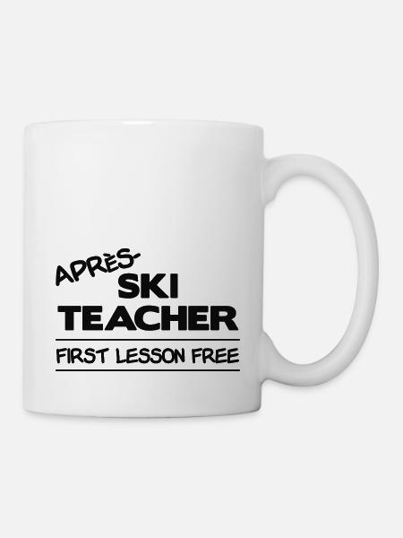 Apres ski teacher - Tasse - Weiß
