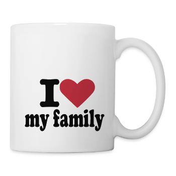 Family - Familie - Tasse - Weiß - Rechts