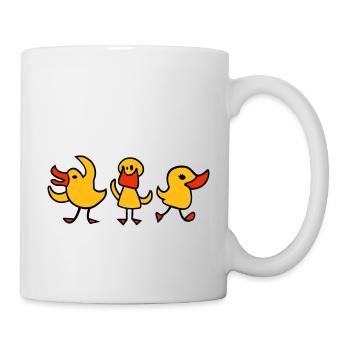 3 canards - Mug blanc - blanc - Droite