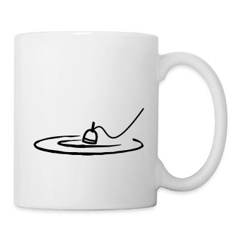 pêche à la ligne - Mug blanc - blanc - Droite