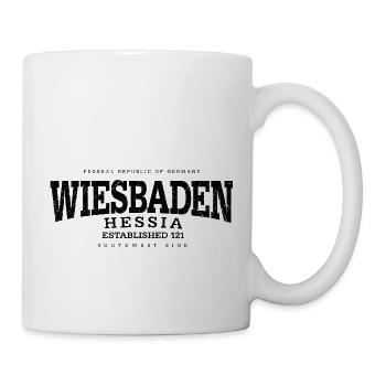 Wiesbaden (black old) - Tasse - Weiß - Rechts
