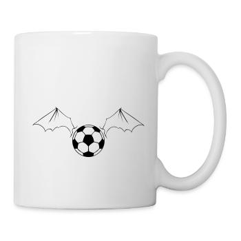 ball_bat_wings_1_color2 - Tasse - Weiß - Rechts