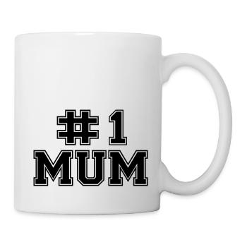 Number One Mum - Tasse - Weiß - Rechts