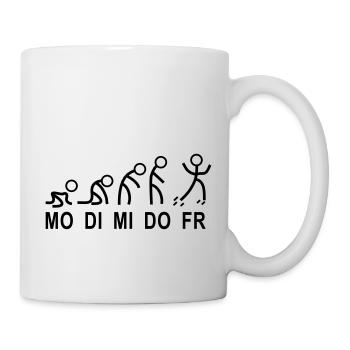 arbeitswoche woche montag - Tasse - Weiß - Rechts
