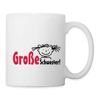 Große Schwester - Tasse - Weiß - Rechts