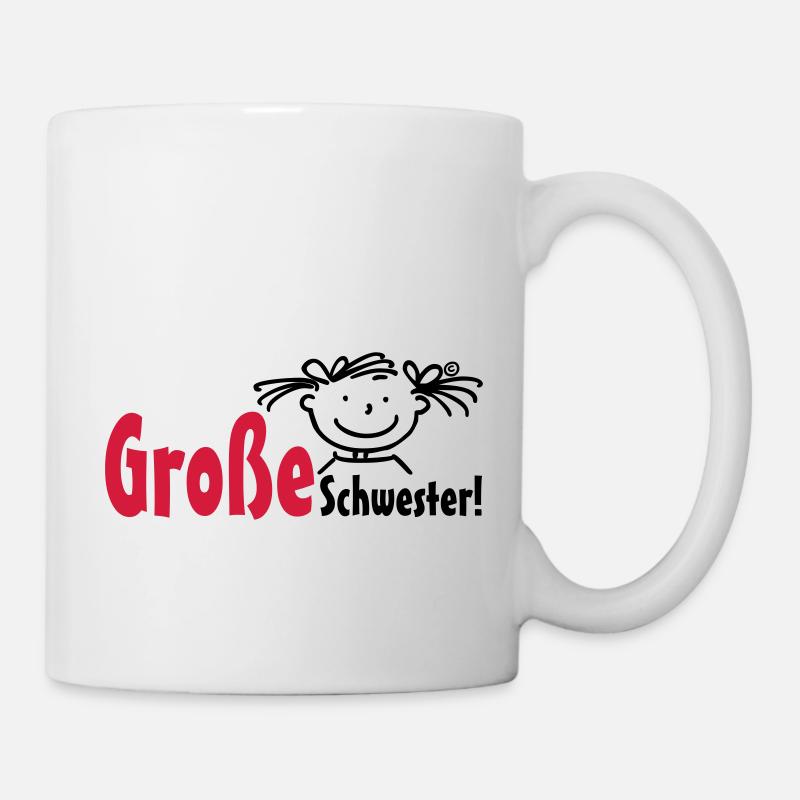 Große Schwester - Tasse - Weiß