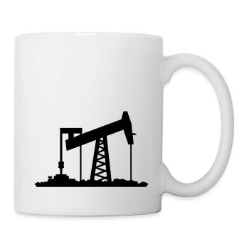 Ölförderung / oil rig (1c) - Tasse - Weiß - Rechts