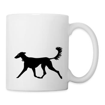 lévrier / greyhound (1c) - Mug blanc - blanc - Droite