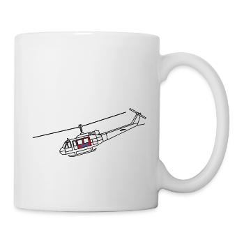 Bell UH1D - SAR / Notarzt - Tasse - Weiß - Rechts