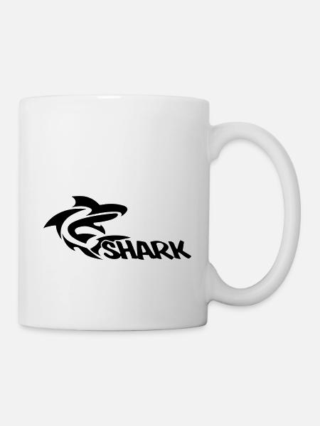 shark Poker 1c - Mug blanc - blanc