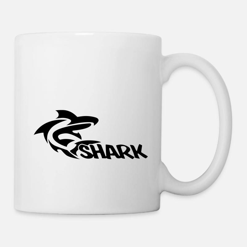 shark Poker 1c - Mug blanc - blanc