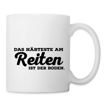 reiten - Tasse - Weiß - Rechts