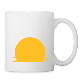 sonnenuntergang - Tasse - Weiß - Rechts