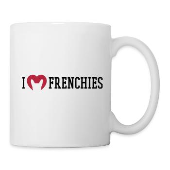 I love Frenchies - Tasse - Weiß - Rechts