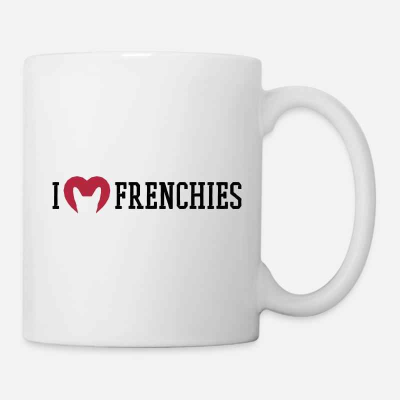 I love Frenchies - Mug - white